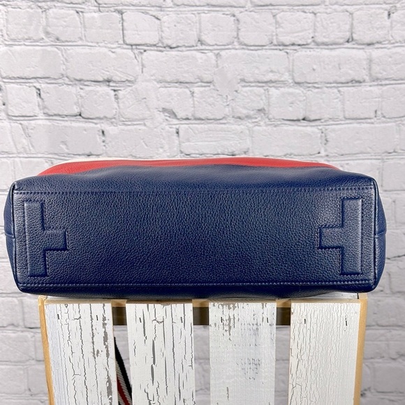 Tory Burch Duet Striped Hobo, Royal Navy, Cherry Apple, New Ivory - Picture 7 of 13